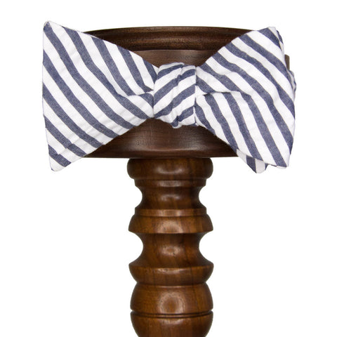 Seersucker | Big Stripe Navy