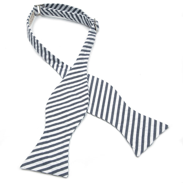 Seersucker | Big Stripe Grey