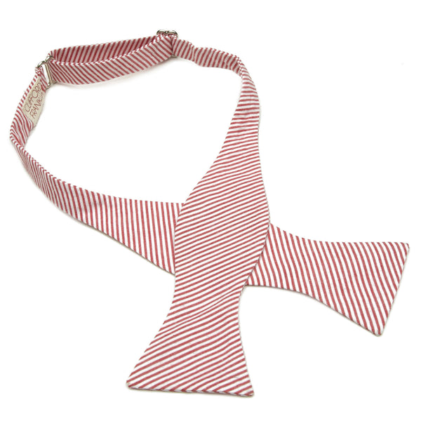 Seersucker  | Red + White