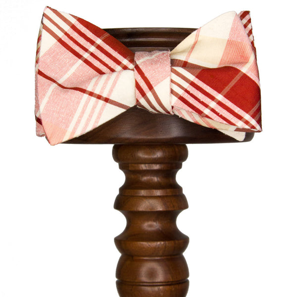 RAW Silk | Crimson + Creme Plaid